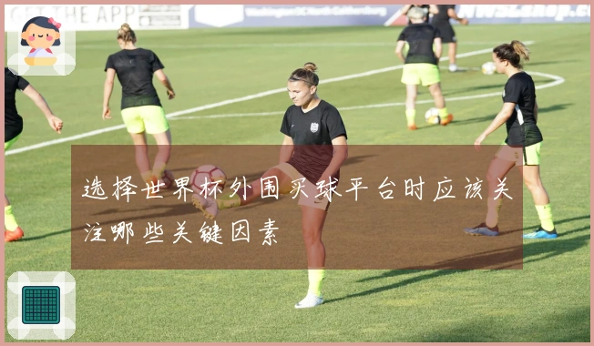 选择世界杯外围买球平台时应该关注哪些关键因素