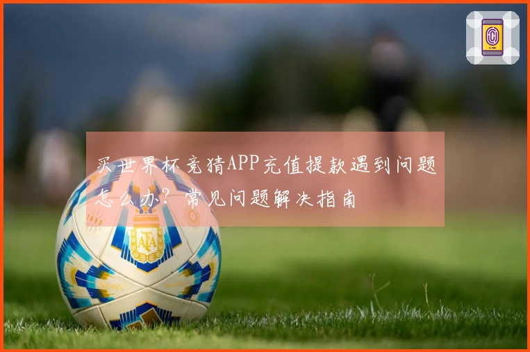 买世界杯竞猜APP充值提款遇到问题怎么办？常见问题解决指南