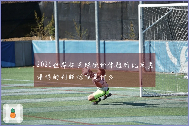2026世界杯买球软件体验对比及靠谱吗的判断标准是什么